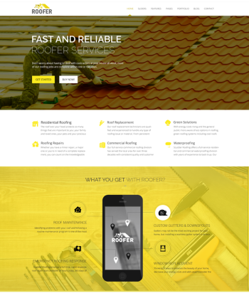Responsive Roofing Company Template