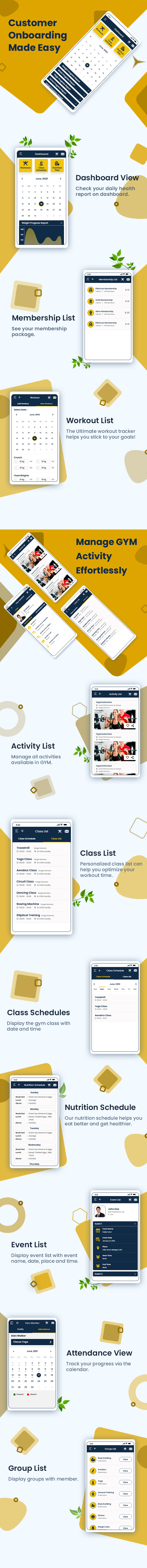 GYM Mobile Onboarding To Easy