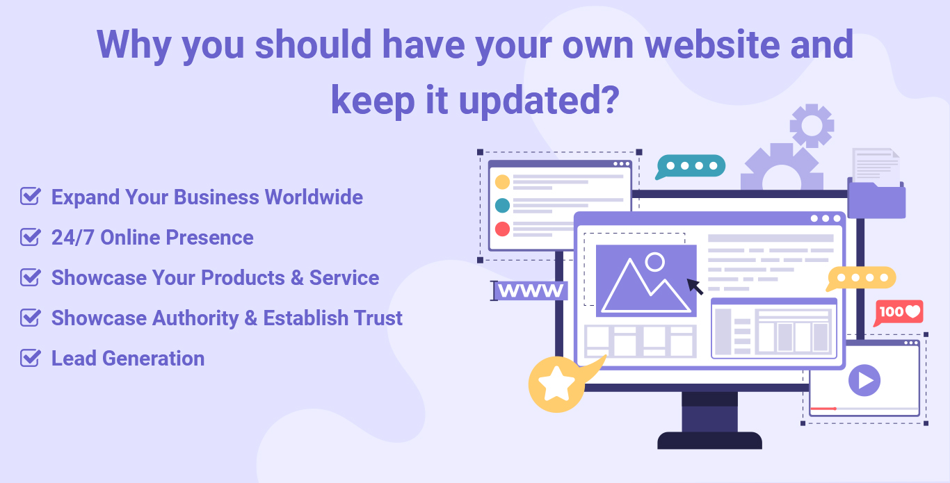Why you should have your own website and keep it updated