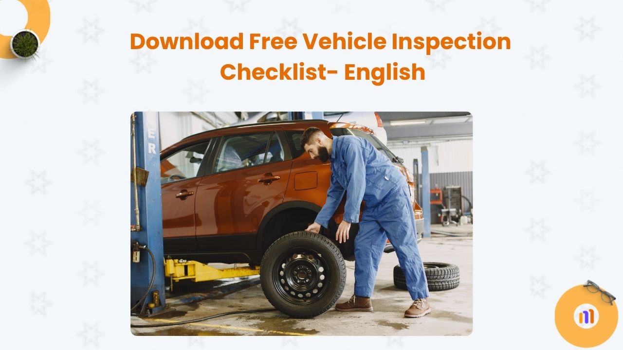 Download Free Vehicle Inspection Checklist- English