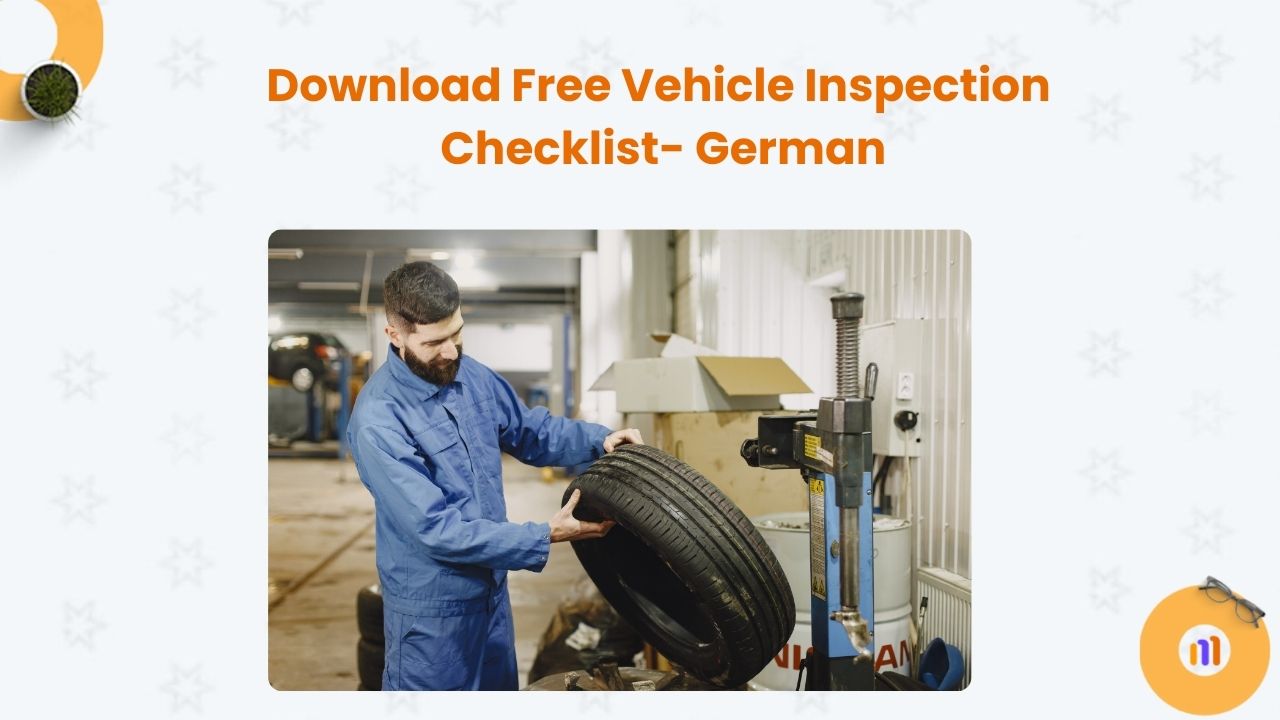 Download Free Vehicle Inspection Checklist- German