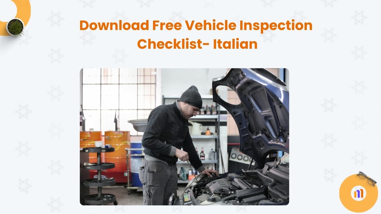 Download Free Vehicle Inspection Checklist- Italian