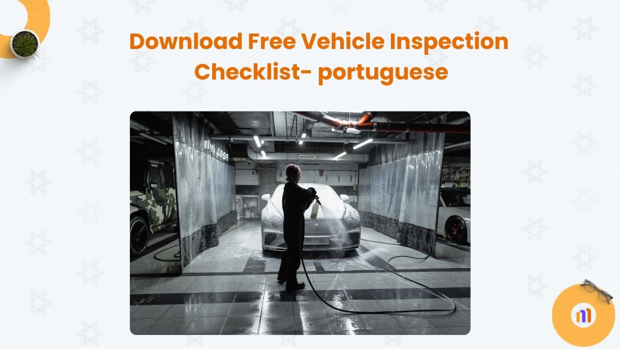 Download Free Vehicle Inspection Checklist- portuguese